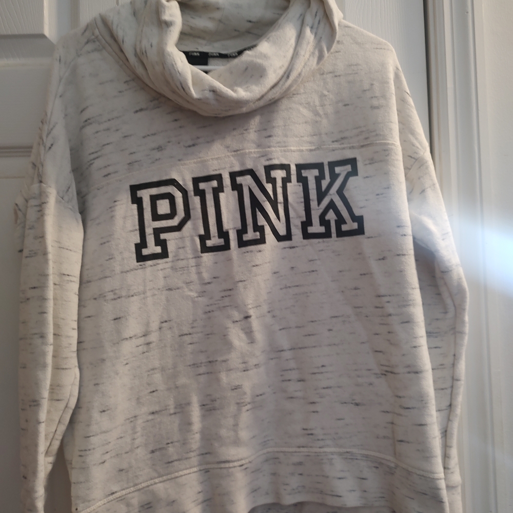 PINK Victoria's Secret Cream Cowl Neck Sweater